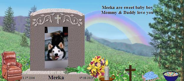 Meeka's Rainbow Bridge Pet Loss Memorial Residency Image