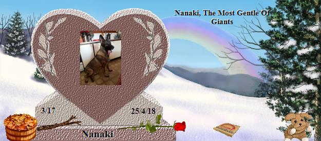Nanaki's Rainbow Bridge Pet Loss Memorial Residency Image