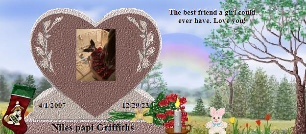 Niles papi Griffiths's Rainbow Bridge Pet Loss Memorial Residency Image