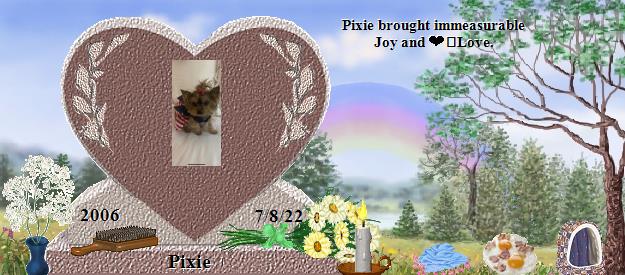Pixie's Rainbow Bridge Pet Loss Memorial Residency Image