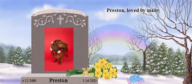 Preston's Rainbow Bridge Pet Loss Memorial Residency Image