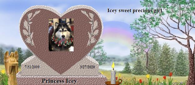 Princess Icey's Rainbow Bridge Pet Loss Memorial Residency Image