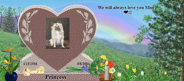 Princess's Rainbow Bridge Pet Loss Memorial Residency Image