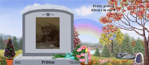 Pritten's Rainbow Bridge Pet Loss Memorial Residency Image