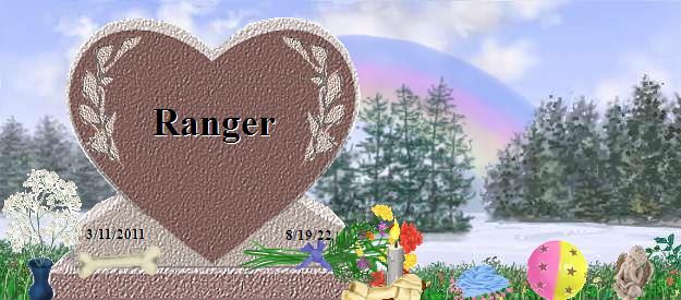 Ranger's Rainbow Bridge Pet Loss Memorial Residency Image