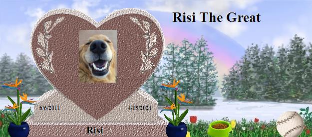 Risi's Rainbow Bridge Pet Loss Memorial Residency Image