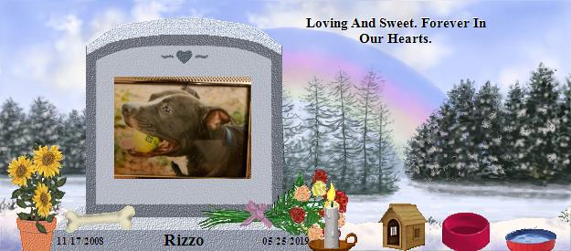 Rizzo's Rainbow Bridge Pet Loss Memorial Residency Image