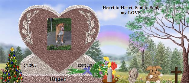 Ruger's Rainbow Bridge Pet Loss Memorial Residency Image