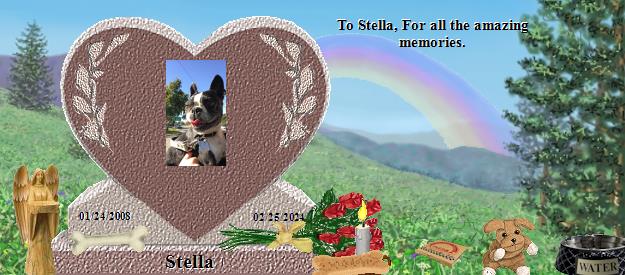 Stella's Rainbow Bridge Pet Loss Memorial Residency Image