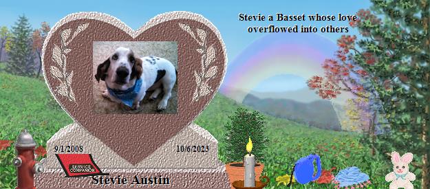Stevie Austin's Rainbow Bridge Pet Loss Memorial Residency Image