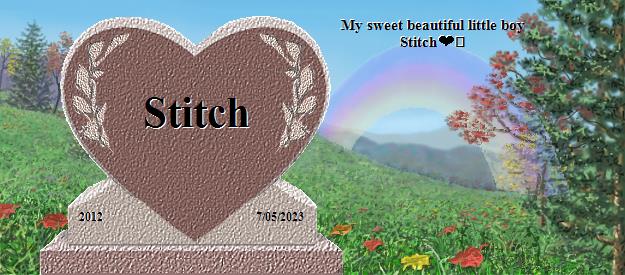 Stitch's Rainbow Bridge Pet Loss Memorial Residency Image