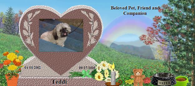 Teddi's Rainbow Bridge Pet Loss Memorial Residency Image