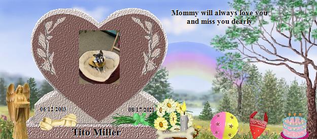Tito Miller's Rainbow Bridge Pet Loss Memorial Residency Image
