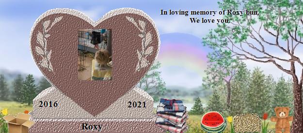 Roxy's Rainbow Bridge Pet Loss Memorial Residency Image