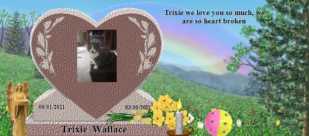 Trixie  Wallace's Rainbow Bridge Pet Loss Memorial Residency Image