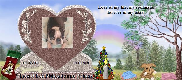 Vincent Lee Pishcadonne (Vinny)'s Rainbow Bridge Pet Loss Memorial Residency Image