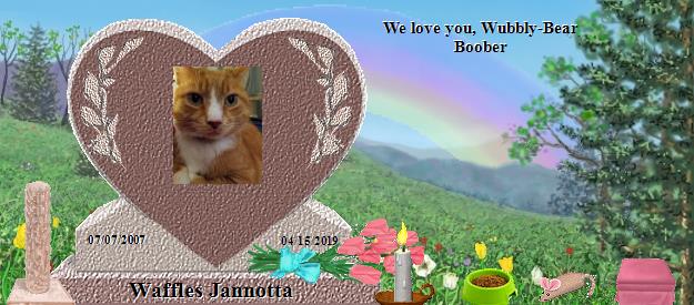 Waffles Jannotta's Rainbow Bridge Pet Loss Memorial Residency Image