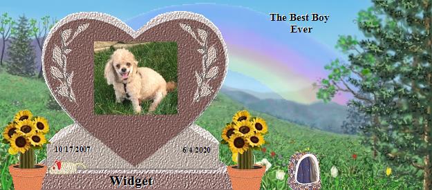 Widget's Rainbow Bridge Pet Loss Memorial Residency Image