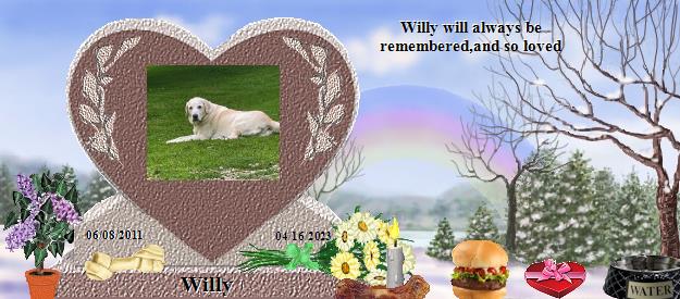 Willy's Rainbow Bridge Pet Loss Memorial Residency Image