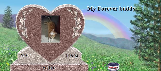 yeller's Rainbow Bridge Pet Loss Memorial Residency Image
