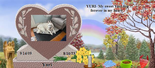 Yuri's Rainbow Bridge Pet Loss Memorial Residency Image