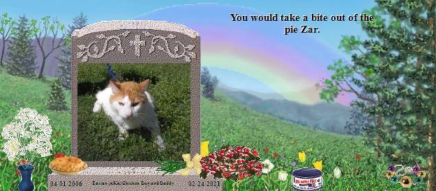 Zarian (AKA) Chicken Dog and Daddy's Rainbow Bridge Pet Loss Memorial Residency Image