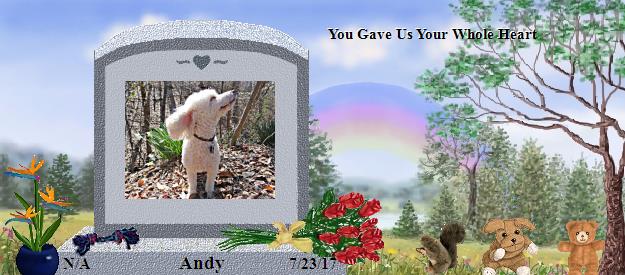 Andy's Rainbow Bridge Pet Loss Memorial Residency Image