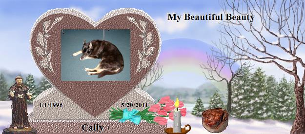 Cally's Rainbow Bridge Pet Loss Memorial Residency Image