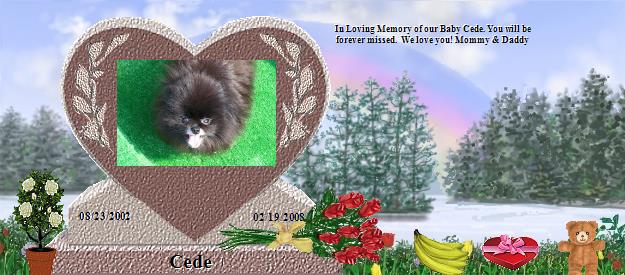 Cede's Rainbow Bridge Pet Loss Memorial Residency Image