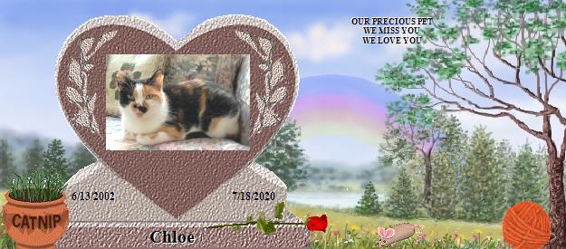 Chloe's Rainbow Bridge Pet Loss Memorial Residency Image