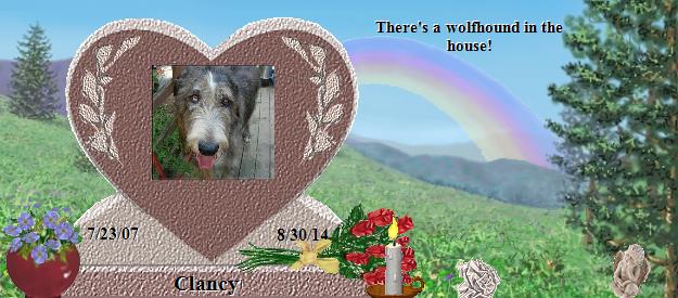 Clancy's Rainbow Bridge Pet Loss Memorial Residency Image