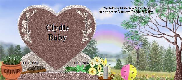 Clydie Baby's Rainbow Bridge Pet Loss Memorial Residency Image