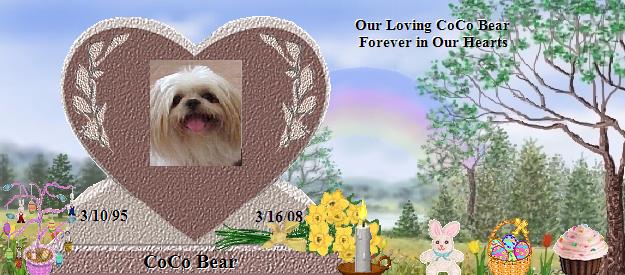 CoCo Bear's Rainbow Bridge Pet Loss Memorial Residency Image