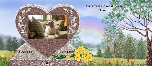 Cora's Rainbow Bridge Pet Loss Memorial Residency Image