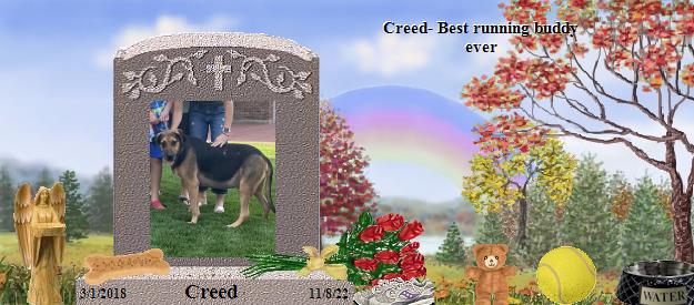 Creed's Rainbow Bridge Pet Loss Memorial Residency Image