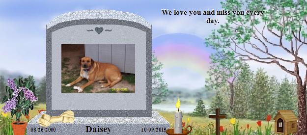 Daisey's Rainbow Bridge Pet Loss Memorial Residency Image
