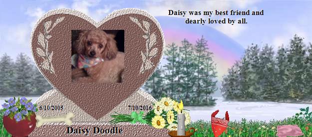 Daisy Doodle's Rainbow Bridge Pet Loss Memorial Residency Image
