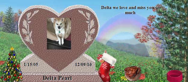 Delta Pearl's Rainbow Bridge Pet Loss Memorial Residency Image