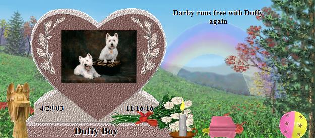 Duffy Boy's Rainbow Bridge Pet Loss Memorial Residency Image