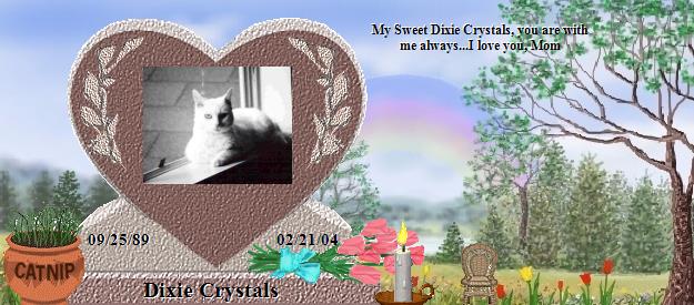 Dixie Crystals's Rainbow Bridge Pet Loss Memorial Residency Image