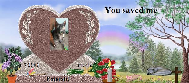 Emerald's Rainbow Bridge Pet Loss Memorial Residency Image