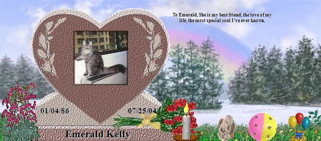 Emerald Kelly's Rainbow Bridge Pet Loss Memorial Residency Image