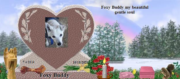 Foxy Buddy's Rainbow Bridge Pet Loss Memorial Residency Image