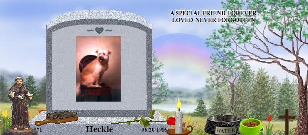 Heckle's Rainbow Bridge Pet Loss Memorial Residency Image