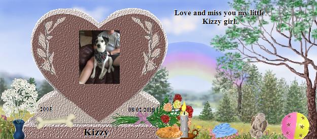 Kizzy's Rainbow Bridge Pet Loss Memorial Residency Image