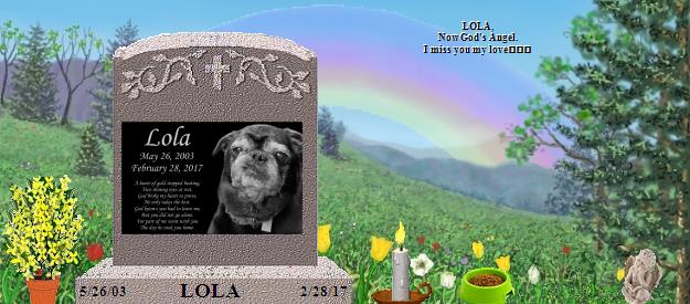 LOLA's Rainbow Bridge Pet Loss Memorial Residency Image