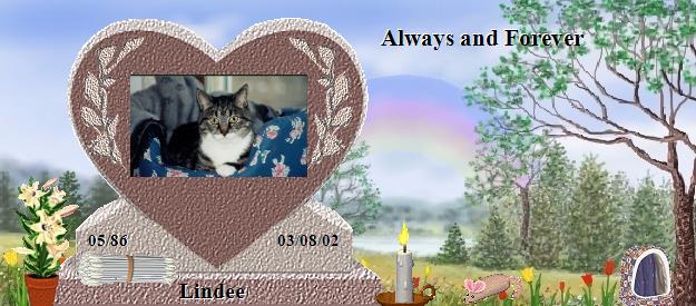 Lindee's Rainbow Bridge Pet Loss Memorial Residency Image