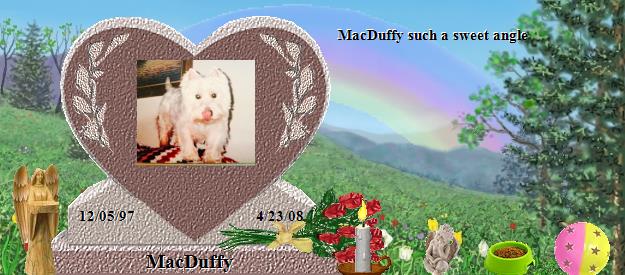 MacDuffy's Rainbow Bridge Pet Loss Memorial Residency Image