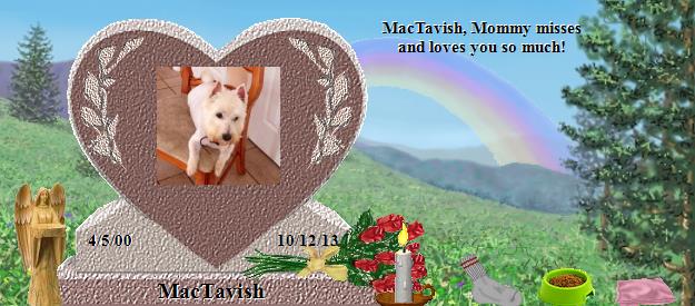 MacTavish's Rainbow Bridge Pet Loss Memorial Residency Image