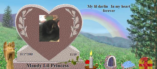 Mandy Lil Princess's Rainbow Bridge Pet Loss Memorial Residency Image